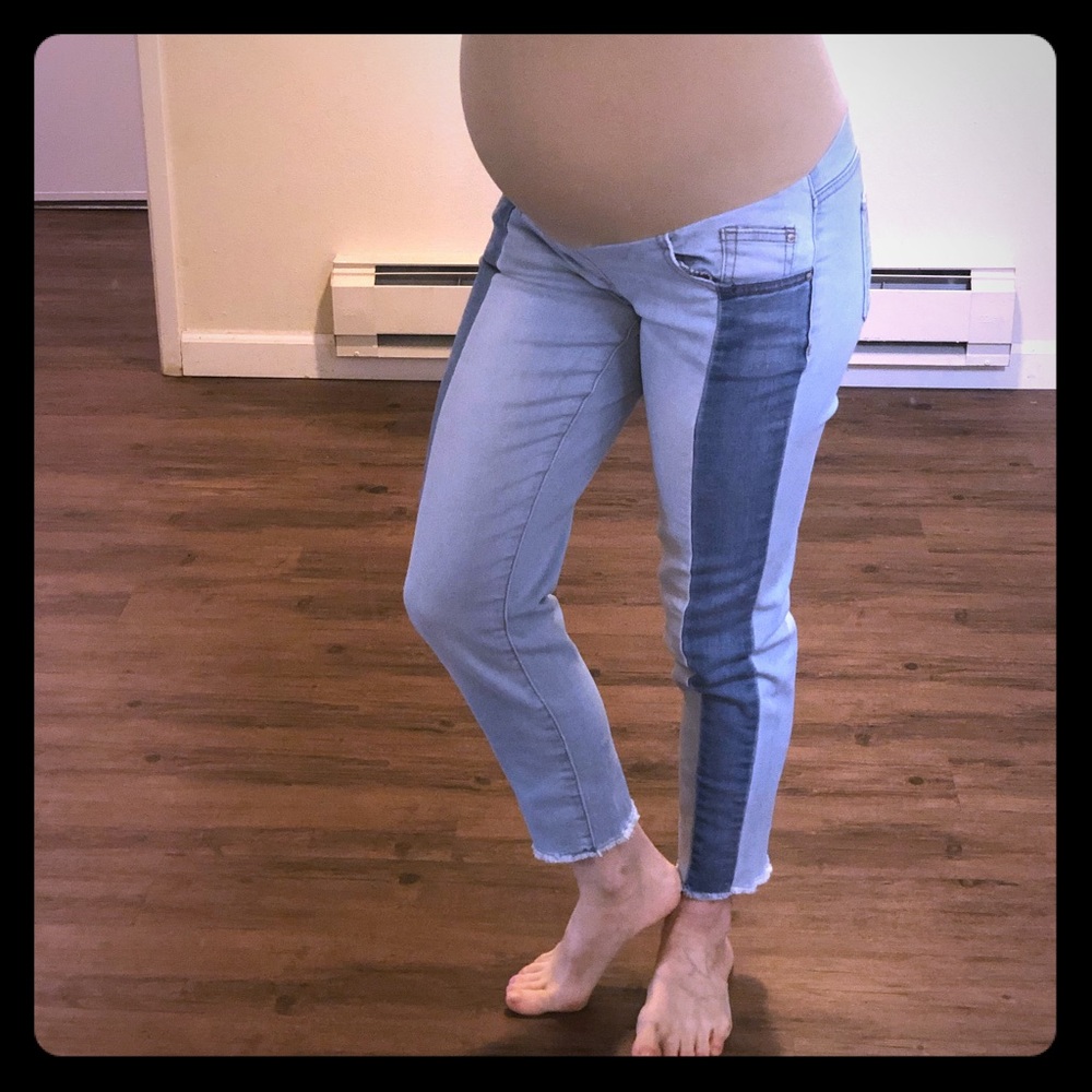Unique maternity jeans, gently used
